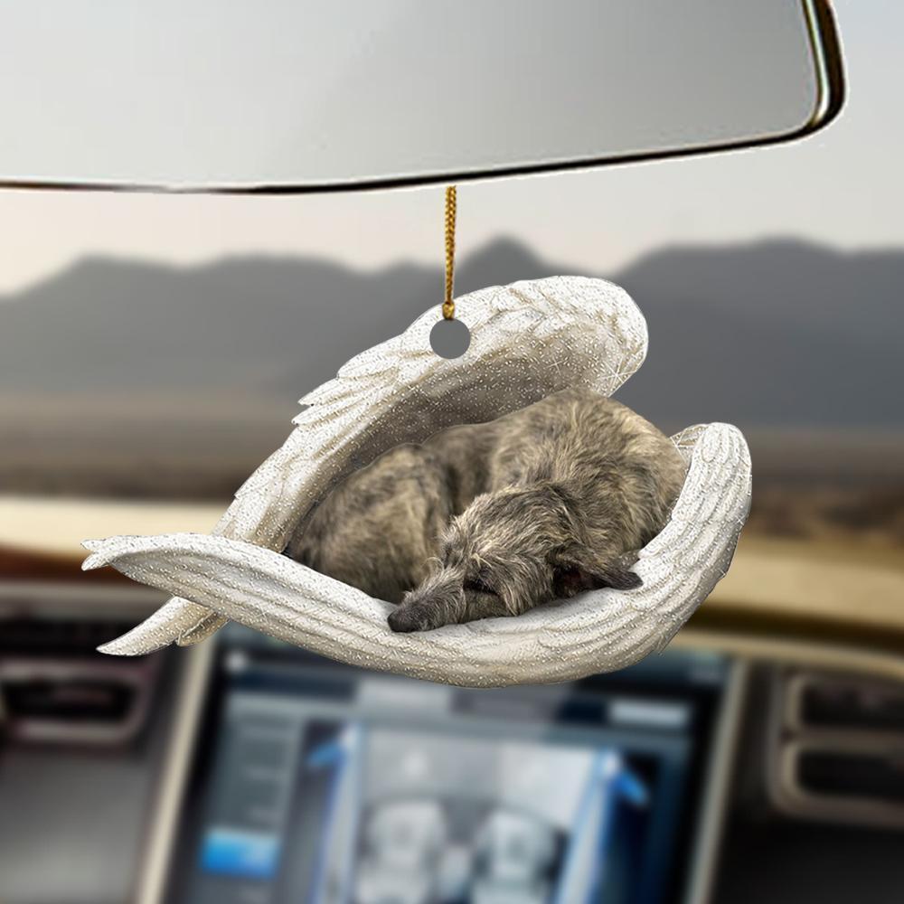 Sleeping Angel Dog Car Pendant, Cute Acrylic Hanging Ornament for Cars, Doors & Home Decoration