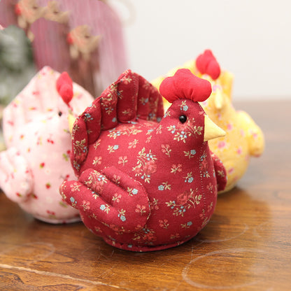 Handmade DIY Fabric Material Pack – Creative Chicken Doll Sewing Kit (Non-Finished)