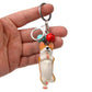 Yoga Dog Independent Corgi Bell Keychain, PVC Resin Climbing Dog Pendant