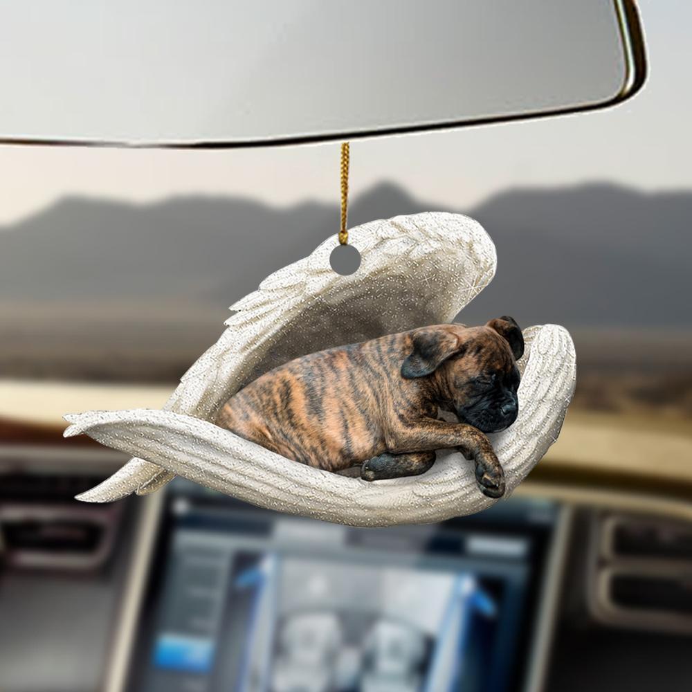 Sleeping Angel Dog Car Pendant, Acrylic Hanging Ornament for Cars, Doors & Home Display