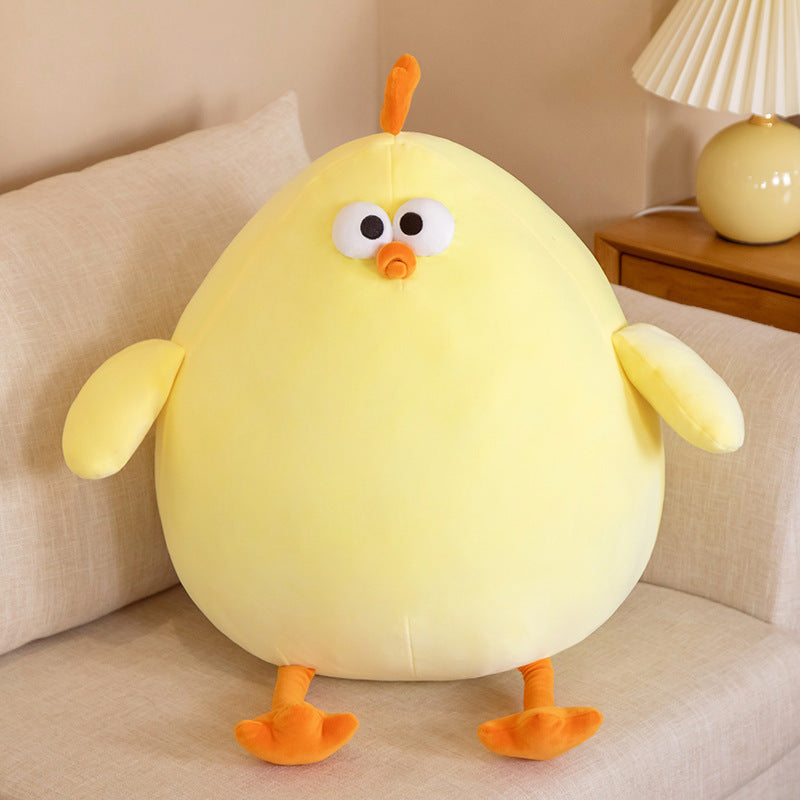 Quirky & Cute: Broccoli Pier Chicken Plush Doll (23-25cm), Funny Sleeping Hug Doll.