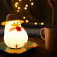 Soft & Safe: Rechargeable Silicone Dimmable Duck LED Night Lamp for Kids & Room Decor.