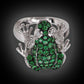 Dazzling Noble: European and American Popular Full Diamond Frog Alloy Hand Jewelry.