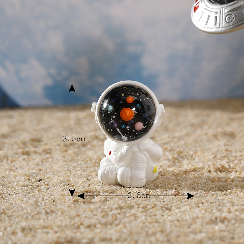 Cartoon Bunny Resin Ornament, Cute Decorative Figurine