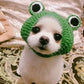 Photo-Ready Fun: Knitted Wool Cartoon Frog Pullover Pet Hat (General Purpose).