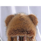 Winter Plush Raccoon Ear Protection Hat, Cute Imitation Fur Cat Ear Hat for Adults & Kids