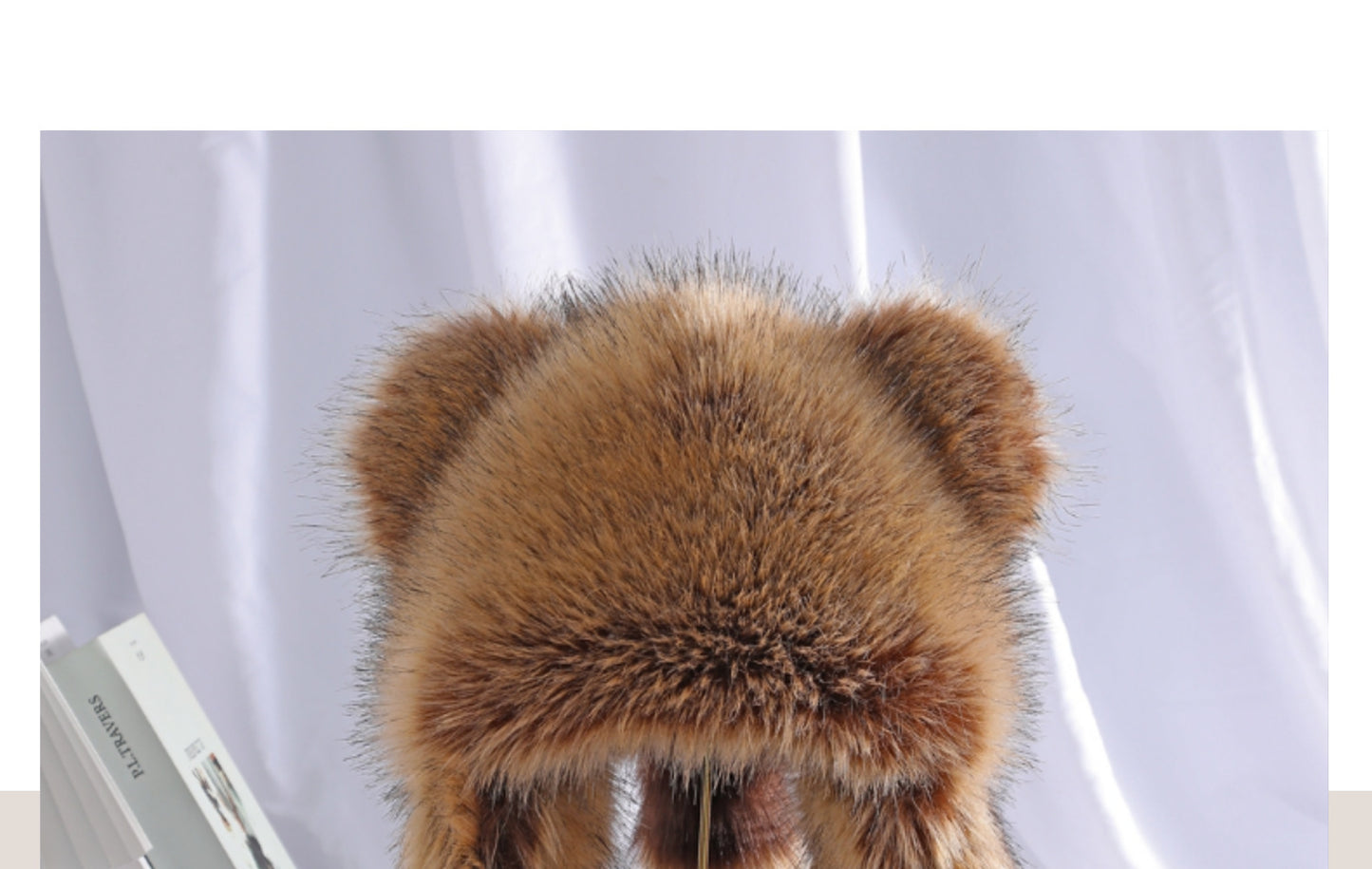 Winter Plush Raccoon Ear Protection Hat, Cute Imitation Fur Cat Ear Hat for Adults & Kids