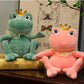 Cute Soft Frog Doll Plush Toy – Cartoon Frog Cushion Pillow in Multiple Sizes