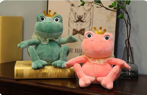 Cute Soft Frog Doll Plush Toy – Cartoon Frog Cushion Pillow in Multiple Sizes