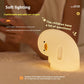 Cute Duck LED Night Light – USB Rechargeable Silicone Touch Lamp with Auto-Off Timer