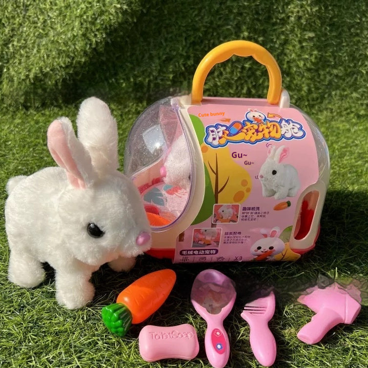 Realistic Bunny Toy, Lifelike Modern Art Rabbit Decoration