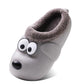 Cute Dog Shoes EVA Winter House Shoes, Unisex Fuzzy Cartoon Slippers