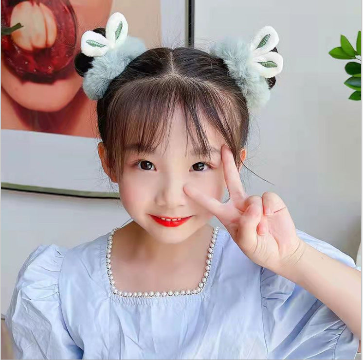 Hair Rope, Simple Bunny Ears Plush Hair Ring (Korean Style)