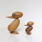 Natural Elegance: Solid Teak Wood Duck Animal Toy & Ornament (Pure Hands Craft).