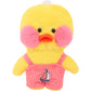 30cm Plush Yellow Duck Doll Clothes – Hyaluronic Acid Duck Suspender Overalls (Clothes Only)