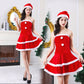 Maid Bunny Christmas Costume, Cute Holiday Dress Set with Shawl, Hat & Skirt