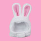 Cute Bunny Hat for Small & Medium Dogs and Cats, Plush Pet Headwear (Shu Cotton Velvet)