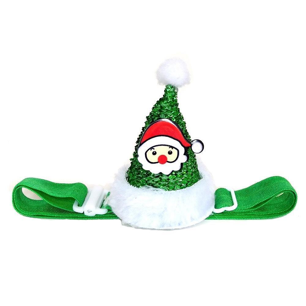 Christmas Pet Hat with Tightening Rope, Festive Dog & Cat Holiday Head Flower