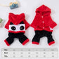Fleece-Lined Thermal Coral Fleece Pig Pet Costume, Cat & Small Dog Winter Outfit