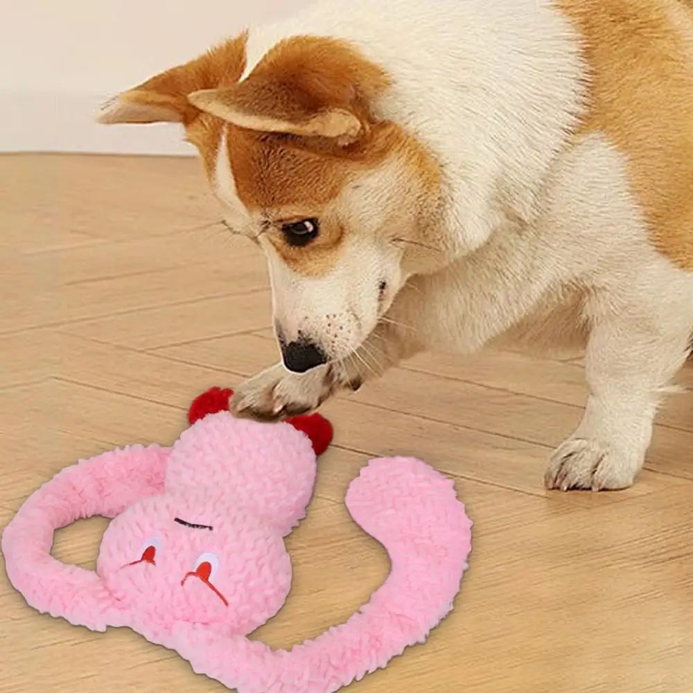Tough Love: Bunny Squeaky Dog Teething Toy ($\mathbf{35\text{cm}}$ Plush Chew Toy for Medium/Small Dogs).