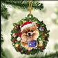 Sleeping Dog Angel Car Pendant, Acrylic Hanging Ornament for Cars, Doors & Home Decor