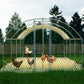 26' x 9' x 6' Large Metal Chicken Coop, Walk-In Poultry Cage With Waterproof Cover, Predator-Safe Design & Easy Assembly (258 sq ft)