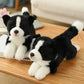 Simulation Dog Doll, Realistic Side Collie Rag Plush Toy (34cm Lifelike Puppy Plush)