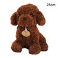 Teddy Dog Plush Toy, Soft Seaweed Hair Stuffed Animal with PP Cotton Filling (18cm / 25cm)
