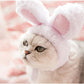 Warm Rabbit Ear Pet Hat, Funny New Year & Party Cosplay Cap for Dogs & Cats