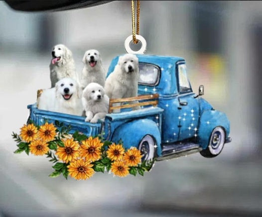 Sleeping Dog Angel Car Pendant, Acrylic Hanging Ornament for Cars, Doors & Home Decor