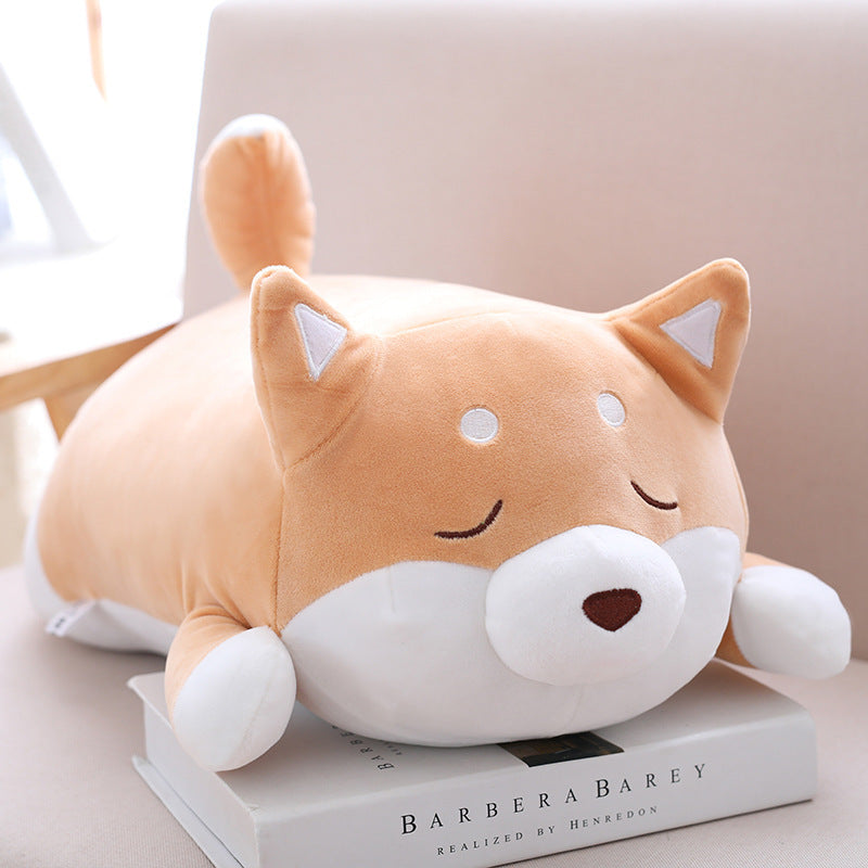 Maximum Squish: Soft Fat Chai Shiba Inu Dog Plush Pillow ($\mathbf{35}$ or $\mathbf{55\text{cm}}$).
