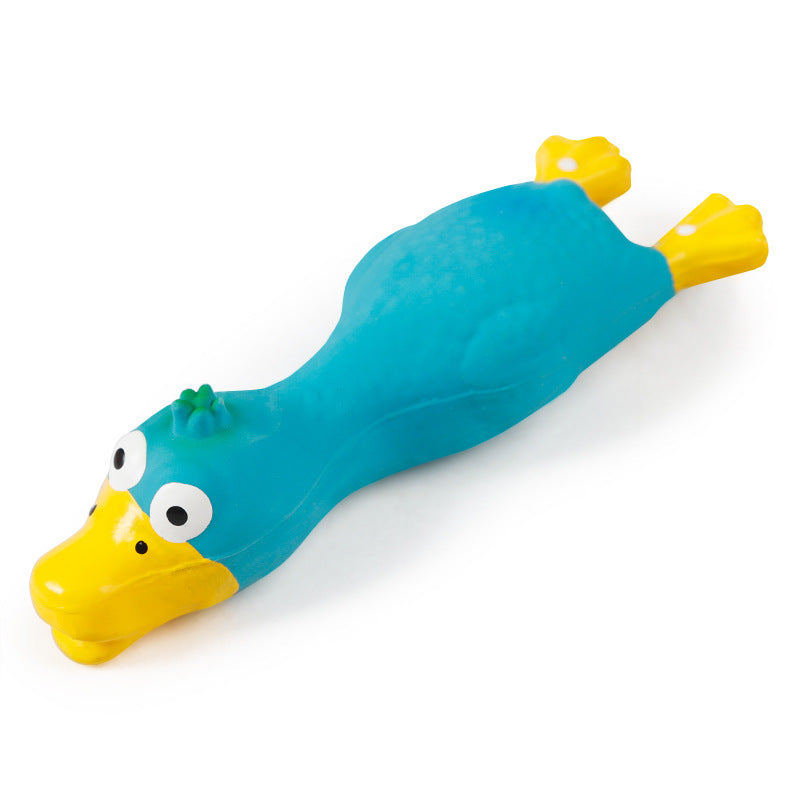 Squeak & Play: Durable Latex Duck Pet Sound Toy (Decompression Fun).