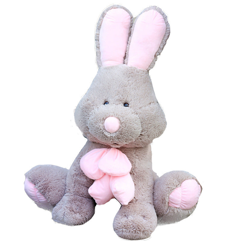 Long-Eared Bunny Plush Toy, Soft Stuffed Rabbit Doll with PP Cotton Filling