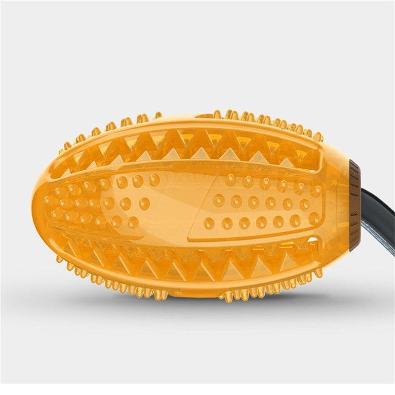 Dual Action Clean: Pet Dog Suction Cup Multi-Kinetic Rubber Toy for Teeth Cleaning.