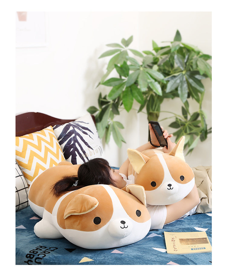 Best Butt Cuddles: Corgi Dog Plush Doll (Ultra Soft Four-Sided Stretch Velvet).