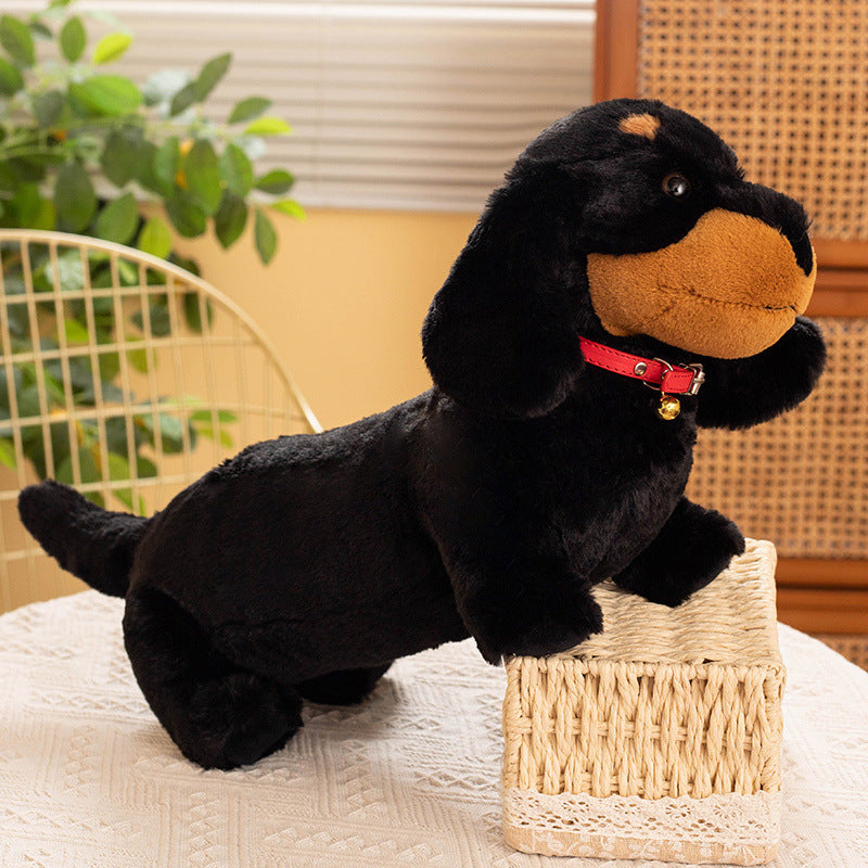 Cozy & Cute: Sweatshirt/Collar Sausage Dog Doll Plush Toy ($\mathbf{30}$–$\mathbf{55\text{cm}}$) for Youth.