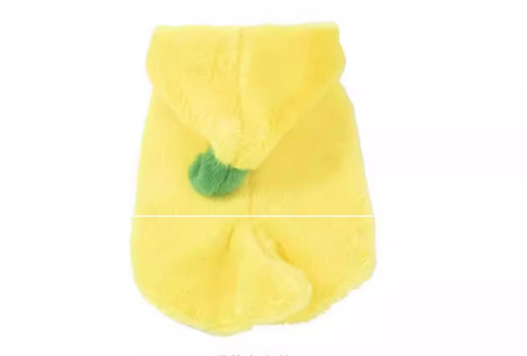 Dog Clothes, Autumn and Winter Funny Banana Pet Costume