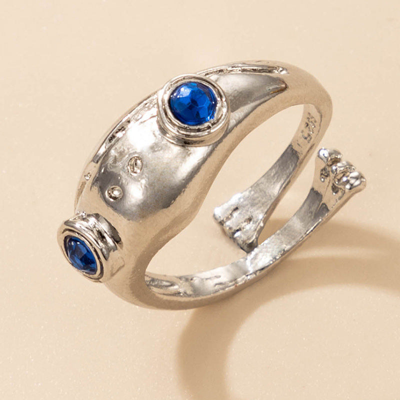 Wild Style: Creative Cute Little Frog Animal Ring (Adjustable, European & American Style).