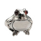 Vintage Shine: S925 Silver Glossy Frog Ring with Vintage Craftsmanship.