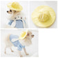 Cute All-Match Dog Hat, Stylish Polyester Accessory for Small & Medium Dogs