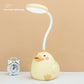 Cute Duck Pen Holder Storage LED Desk Lamp – USB Rechargeable Warm Light Study Lamp