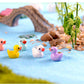 Tiny Charm: Cartoon Resin Duck Pendant for Moss Micro Landscape Ornaments.