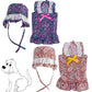 Cashew Paisley Lace Pet Hat & Skirt, Lightweight TC Cloth Headdress for Dogs & Cats