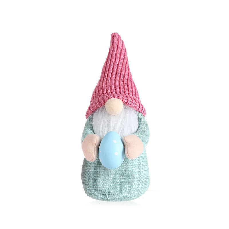 Easter Wool Hugging Bunny Doll, Cute Home Decoration (10×11×29cm)