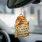 Sleeping Dog Angel Car Pendant, Acrylic Hanging Ornament for Cars, Doors & Home Decor