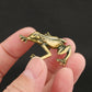 Timeless Accent: Handmade Vintage Frog Ancient Brass Ornament.