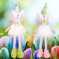 Easter Bunny Lantern Doll, Plush Spring Scene Decoration Costume Figure