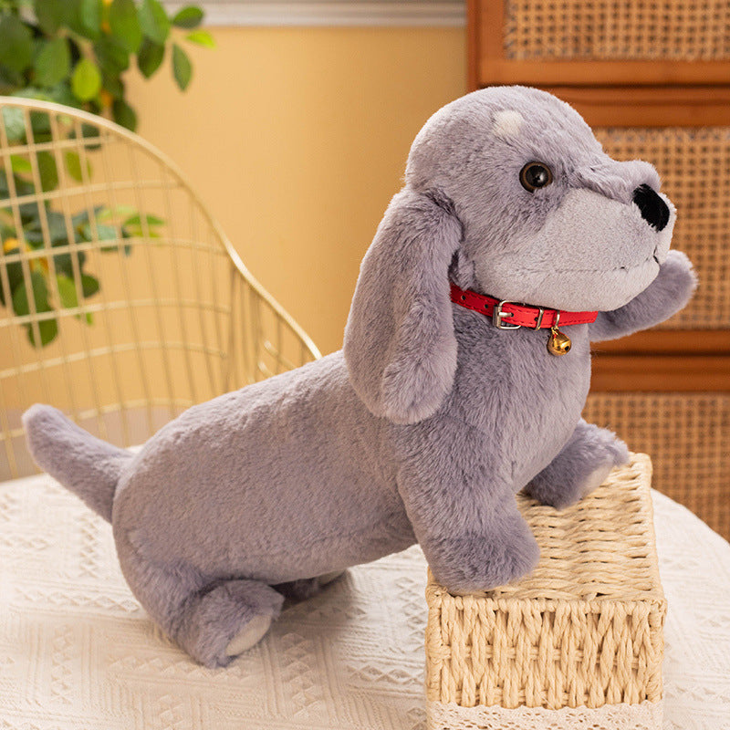 Cozy & Cute: Sweatshirt/Collar Sausage Dog Doll Plush Toy ($\mathbf{30}$–$\mathbf{55\text{cm}}$) for Youth.