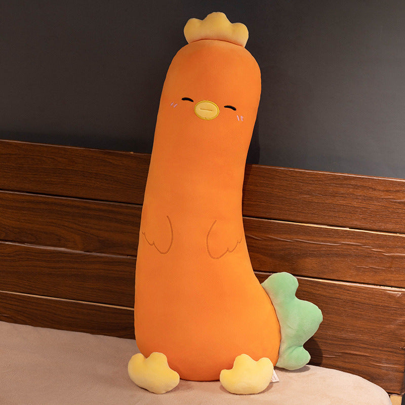 Cartoon Vegetable Transformation Chicken Pillow – Soft Plush Toy & Body Pillow