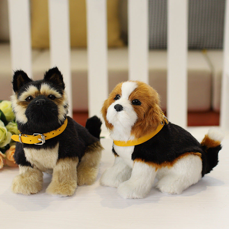 Best of Breeds: Simulated Animal Dog Plush Doll ($\mathbf{20\text{cm}}$, Labrador, Rottweiler, & More).